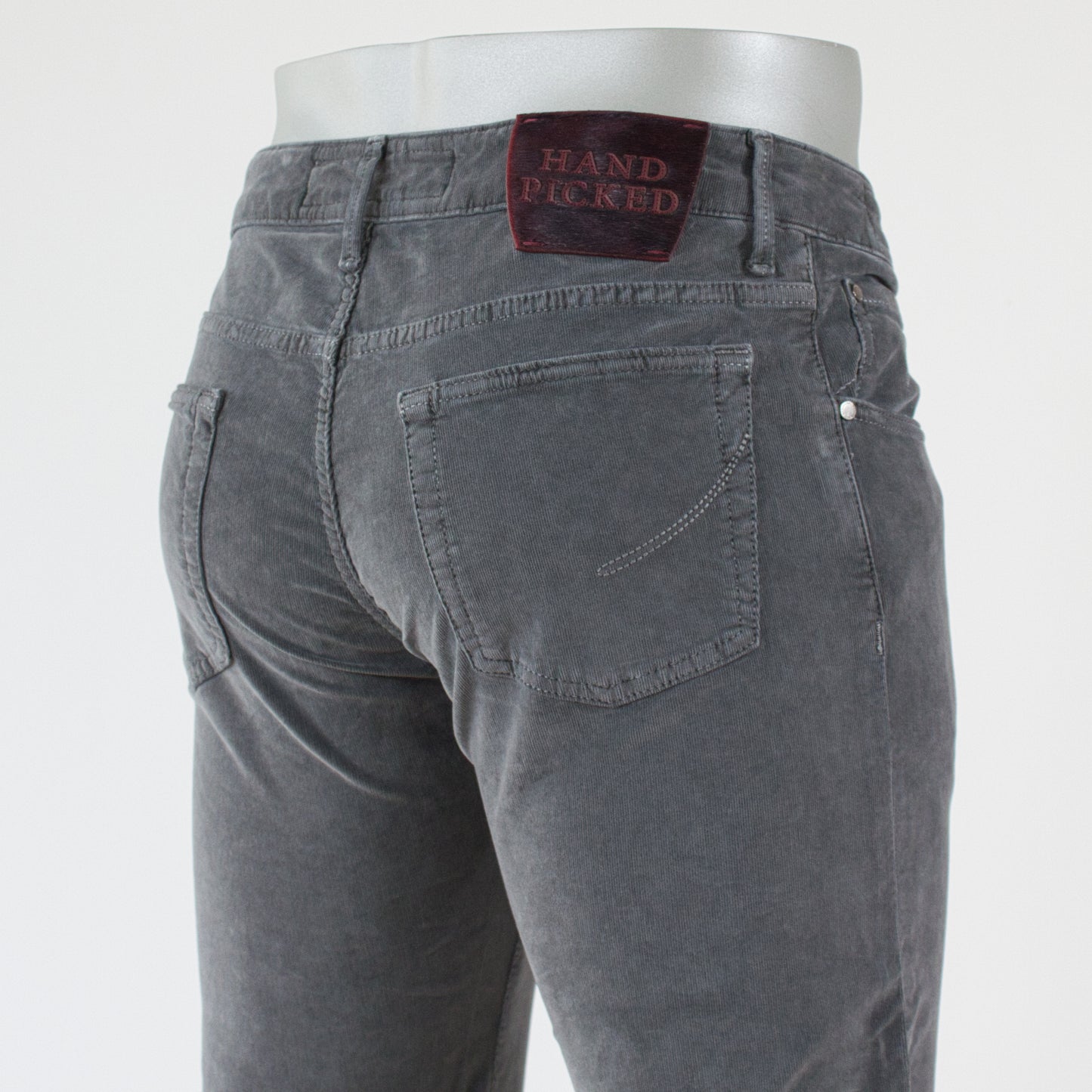HandPicked 5-ficka Manchester, Vintage Grå