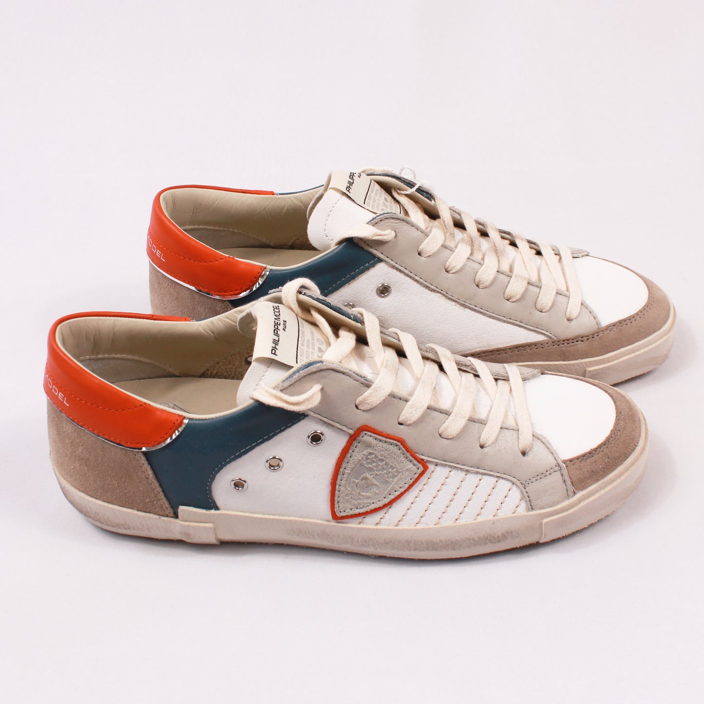 Philippe Model - PRSX Low Man, Blanc Orange
