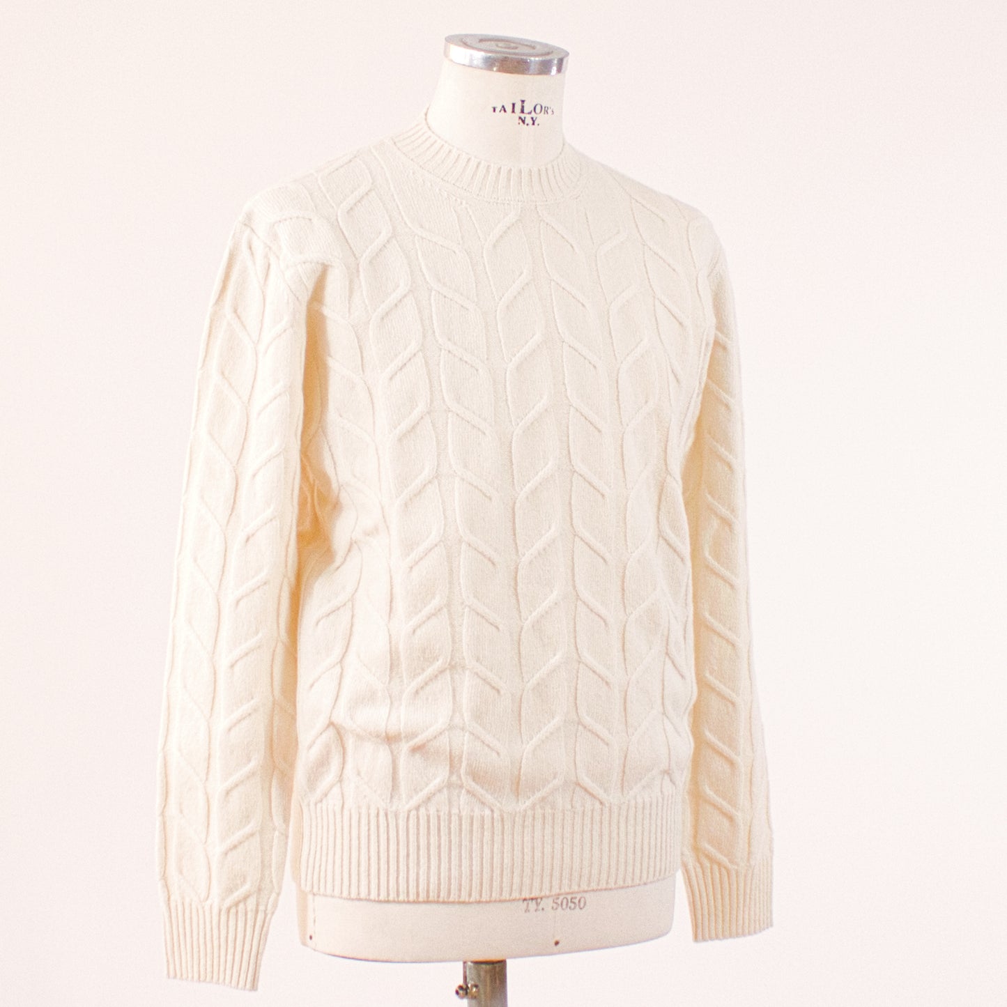 Altea Kabelstickad tröja, Beige