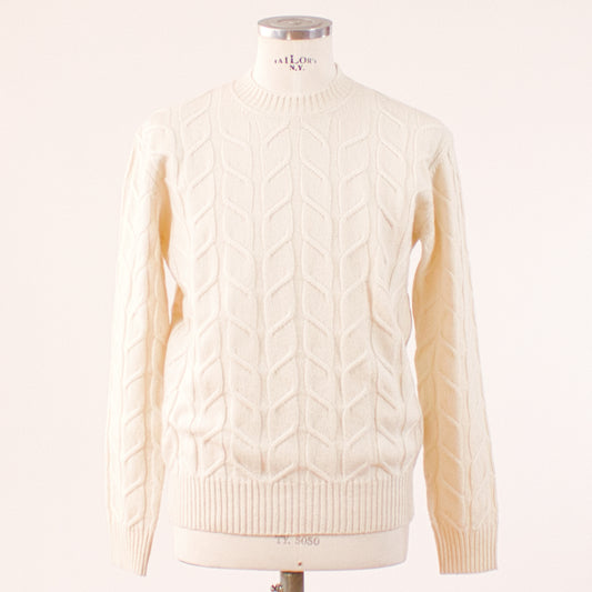 Altea Kabelstickad tröja, Beige