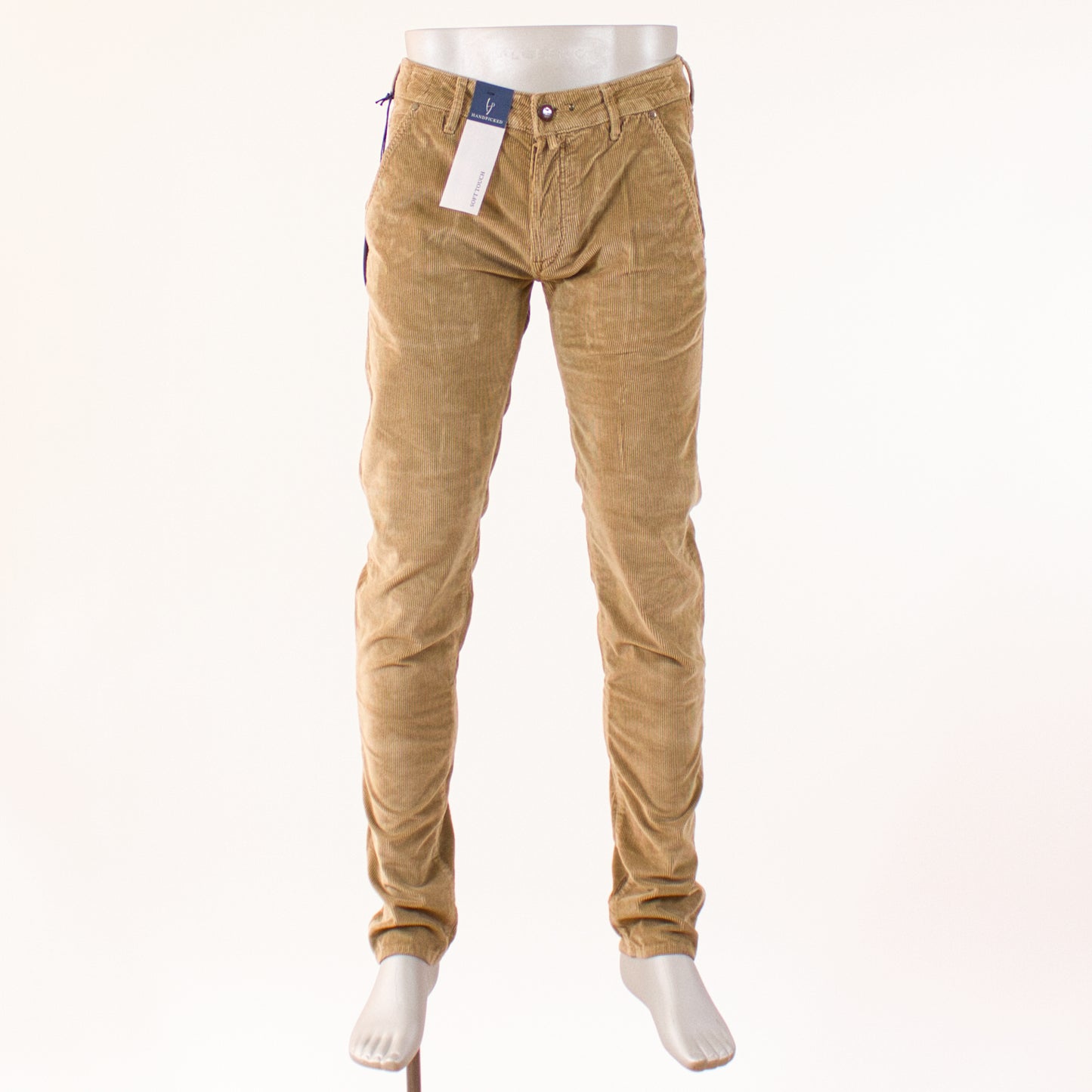 HandPicked 5-ficka Manchester, Mörkbeige