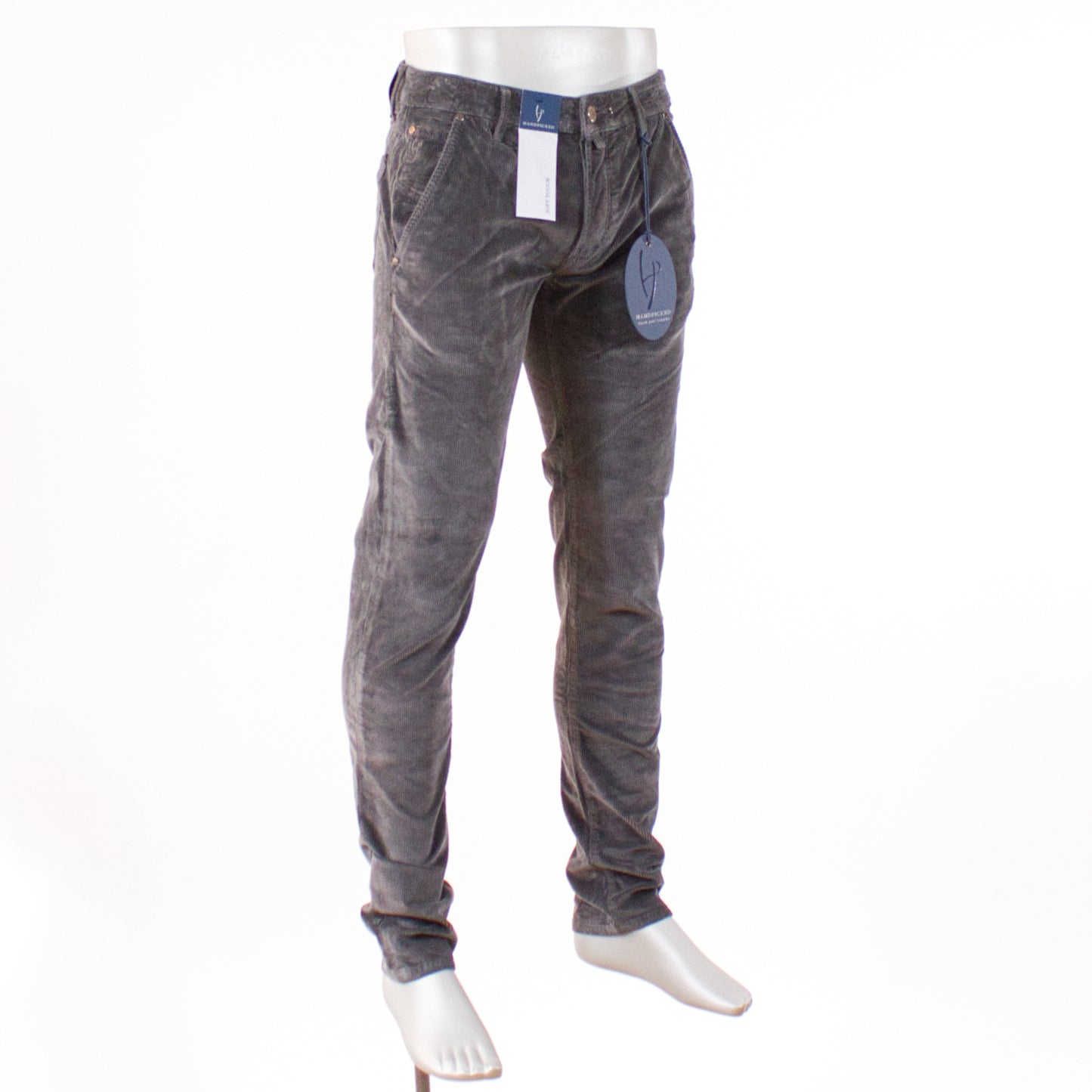 HandPicked 5-ficka Manchester, Antracit
