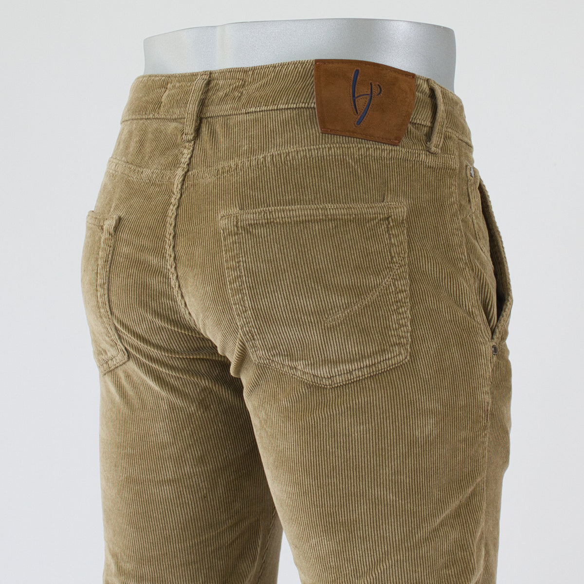 HandPicked 5-ficka Manchester, Mörkbeige